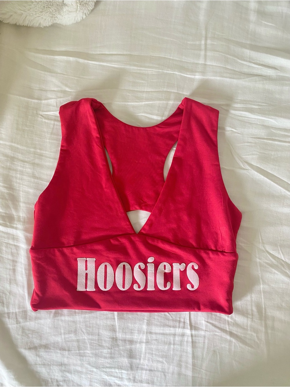 Indiana university 'Hoosiers' Athletic Crop Top